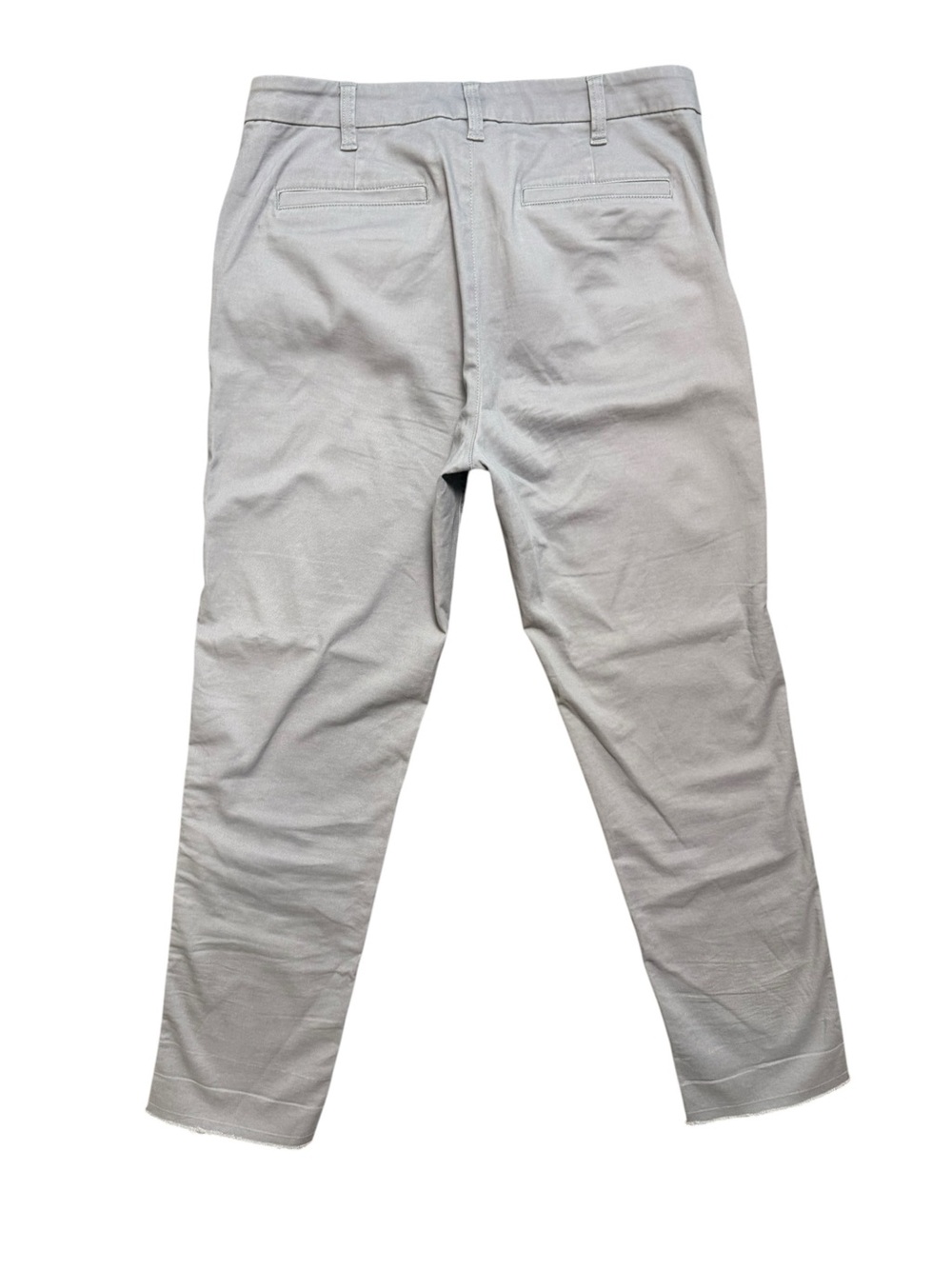 J.Crew High-Rise Girlfriend Chino Pants Gray Raw Hem Size 6 - Picture 3 of 8